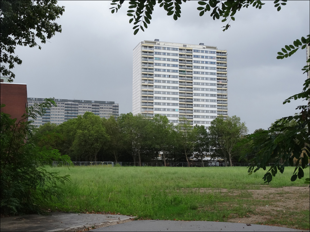 Weiße Riesen machen Platz für den Stadtpark Hochheide