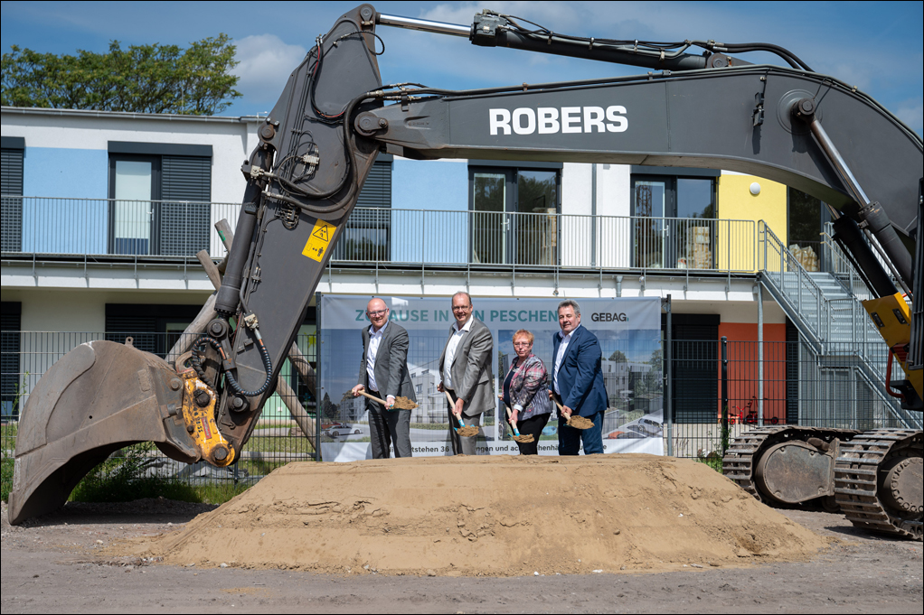 Spatenstich „Wohnen in den Peschen“ in Rheinhausen