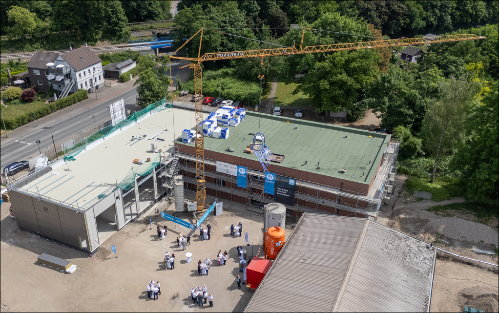 Richtfest Neubau Löschzug 410 in Duisburg-Walsum